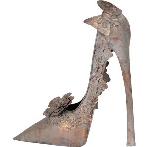 Clayre & Eef 6Y5846 Decorazione Scarpa in Metallo Finitura Antica Rame 32x12x36cm