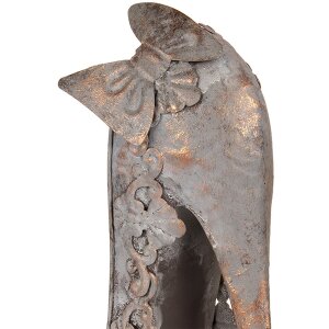 Clayre & Eef 6Y5846 Decorazione Scarpa in Metallo Finitura Antica Rame 32x12x36cm
