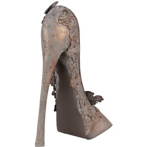 Clayre & Eef 6Y5846 Decorazione Scarpa in Metallo Finitura Antica Rame 32x12x36cm