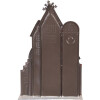 Clayre & Eef Decorazione natalizia case in metallo bianco rosso oro 30x8x46 cm