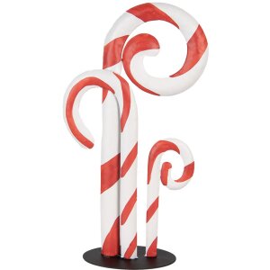 Clayre & Eef 6Y5864 Decorazione natalizia Bastoncini di zucchero Bianco Rosso 24x11x46 cm