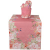 Clayre & Eef FFA64P Camino floreale rosa 50x140 cm cotone uccelli