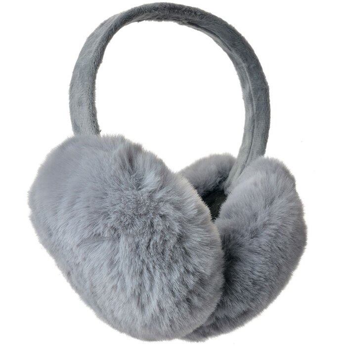 Scaldaorecchie Grigio Juleeze JZEW0016G Morbidi Flessibili in Poliestere Accessorio Invernale