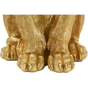 Mauro Ferretti Statua Leone Mantello Re 30x42x74 cm oro