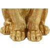 Mauro Ferretti Statua Leone Mantello Re 30x42x74 cm oro