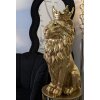 Mauro Ferretti Statua Leone Mantello Re 30x42x74 cm oro