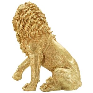 Mauro Ferretti Statua Leone decorativa 45x29x55 cm oro