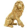 Mauro Ferretti Statua Leone decorativa 45x29x55 cm oro