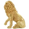 Mauro Ferretti Statua Leone decorativa 45x29x55 cm oro
