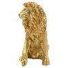 Mauro Ferretti Statua Leone decorativa 45x29x55 cm oro