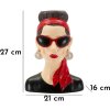 Mauro Ferretti Vaso Frau Hollywood 21x16x27 cm multicolor
