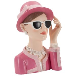 Mauro Ferretti Statuetta Parigina 18x11x26 cm rosa