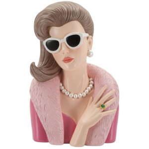 Mauro Ferretti Statuetta Parigina 18x12x28 cm rosa