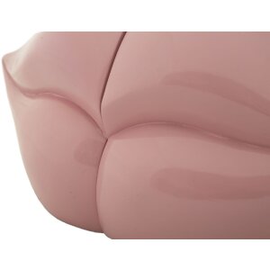 Mauro Ferretti Supporto per libri a forma di labbra 27x9x13 cm rosa