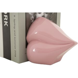Mauro Ferretti Supporto per libri a forma di labbra 27x9x13 cm rosa