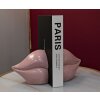 Mauro Ferretti Supporto per libri a forma di labbra 27x9x13 cm rosa