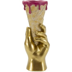 Mauro Ferretti Vaso a sacchetto 12,5x11x31 cm oro rosa