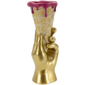 Mauro Ferretti Vaso a sacchetto 12,5x11x31 cm oro rosa