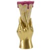 Mauro Ferretti Vaso a sacchetto 12,5x11x31 cm oro rosa