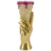 Mauro Ferretti Vaso a sacchetto 12,5x11x31 cm oro rosa