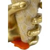 Mauro Ferretti Vaso a forma di cono dorato e arancione 18x16x26 cm