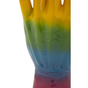 Mauro Ferretti Statuetta Mano Arcobaleno OK 16x10,5x36 cm multicolore