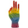 Mauro Ferretti Statuetta Mano Arcobaleno OK 16x10,5x36 cm multicolore