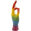 Mauro Ferretti Statuetta Mano Arcobaleno OK 16x10,5x36 cm multicolore