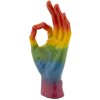 Mauro Ferretti Statuetta Mano Arcobaleno OK 16x10,5x36 cm multicolore
