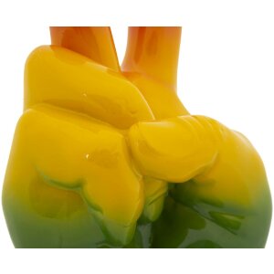 Mauro Ferretti Statuetta Mano Arcobaleno Victory 16x13x36,5 cm multicolore