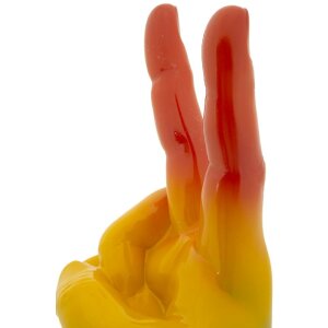 Mauro Ferretti Statuetta Mano Arcobaleno Victory 16x13x36,5 cm multicolore