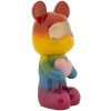 Orsetto Arcobaleno in Piedi Multicolor 22,5x17,5x42,5 cm Polyresin