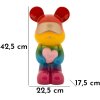 Orsetto Arcobaleno in Piedi Multicolor 22,5x17,5x42,5 cm Polyresin