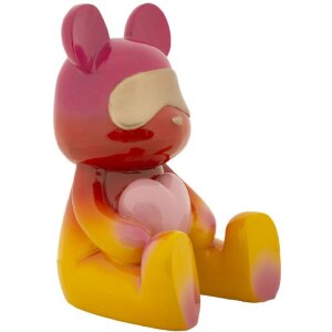 Mauro Ferretti Statuetta Orso Arcobaleno 21,5x20,5x32 cm rosso giallo