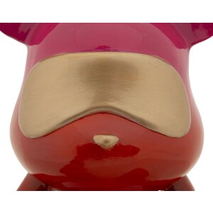 Mauro Ferretti Statuetta Orso Arcobaleno 21,5x20,5x32 cm rosso giallo