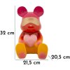 Mauro Ferretti Statuetta Orso Arcobaleno 21,5x20,5x32 cm rosso giallo