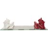 Mauro Ferretti Scacchiera Rosso Bianco 61x61x14 cm