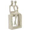 Mauro Ferretti Coppia di figurine Stons 11,5x9x25 cm crema