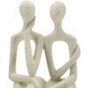 Mauro Ferretti Coppia di figurine Stons 11,5x9x25 cm crema