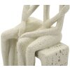 Mauro Ferretti Coppia di figurine Stons 11,5x9x25 cm crema