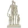 Mauro Ferretti Statuetta famiglia Stons 16x8x30,5 cm crema
