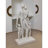 Mauro Ferretti Statuetta famiglia Stons 16x8x30,5 cm crema