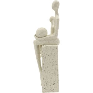 Mauro Ferretti Statuetta Maternità 10x7x26 cm crema Polyresin Decorazione