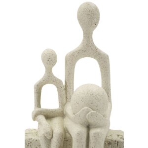 Mauro Ferretti Statuetta Maternità 10x7x26 cm crema Polyresin Decorazione