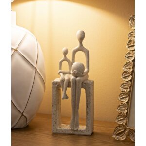 Mauro Ferretti Statuetta Maternità 10x7x26 cm crema Polyresin Decorazione