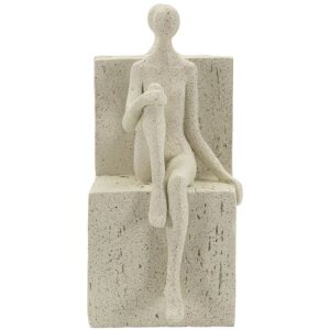 Mauro Ferretti Sostegno per libri Stons 24x10x20,5 cm crema