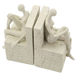 Mauro Ferretti Sostegno per libri Stons 24x10x20,5 cm crema