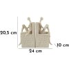 Mauro Ferretti Sostegno per libri Stons 24x10x20,5 cm crema