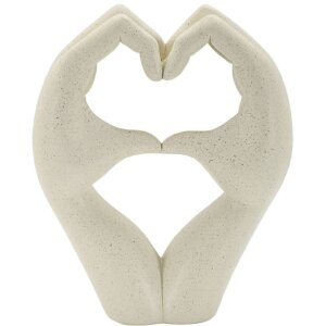 Mauro Ferretti Scultura Amore Stones 16,5x7x20 cm crema