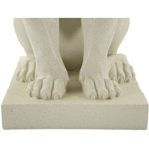Mauro Ferretti Scultura Leone Stons 17,5x25x40 cm crema